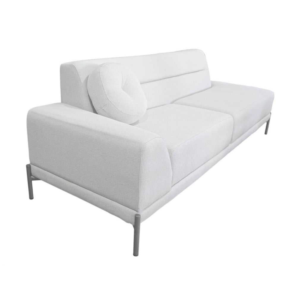 Sofá com Chaise Lateral Dalthon Pés Aço Pintura Epóxi Design Sustentável by Estudio Oune