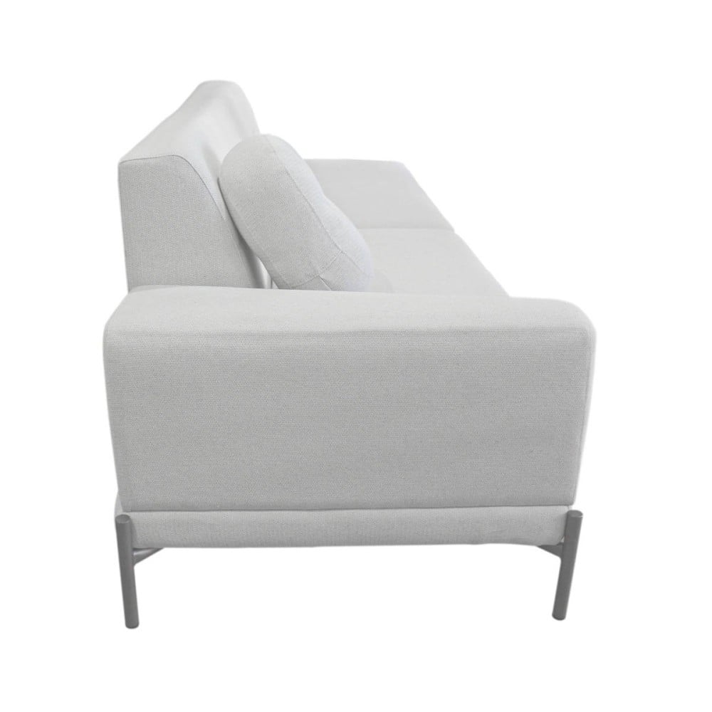 Sofá com Chaise Lateral Dalthon Pés Aço Pintura Epóxi Design Sustentável by Estudio Oune