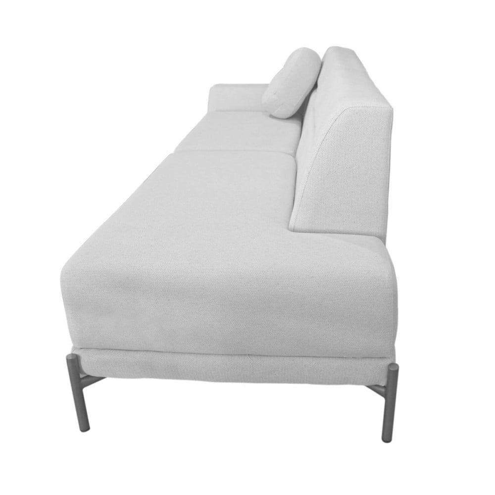 Sofá com Chaise Lateral Dalthon Pés Aço Pintura Epóxi Design Sustentável by Estudio Oune