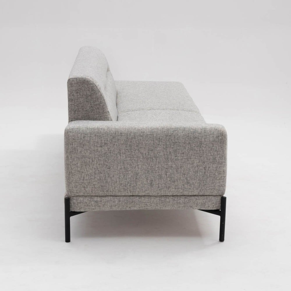 Sofá com Chaise Lateral Dalthon Pés Aço Pintura Epóxi Design Sustentável by Estudio Oune