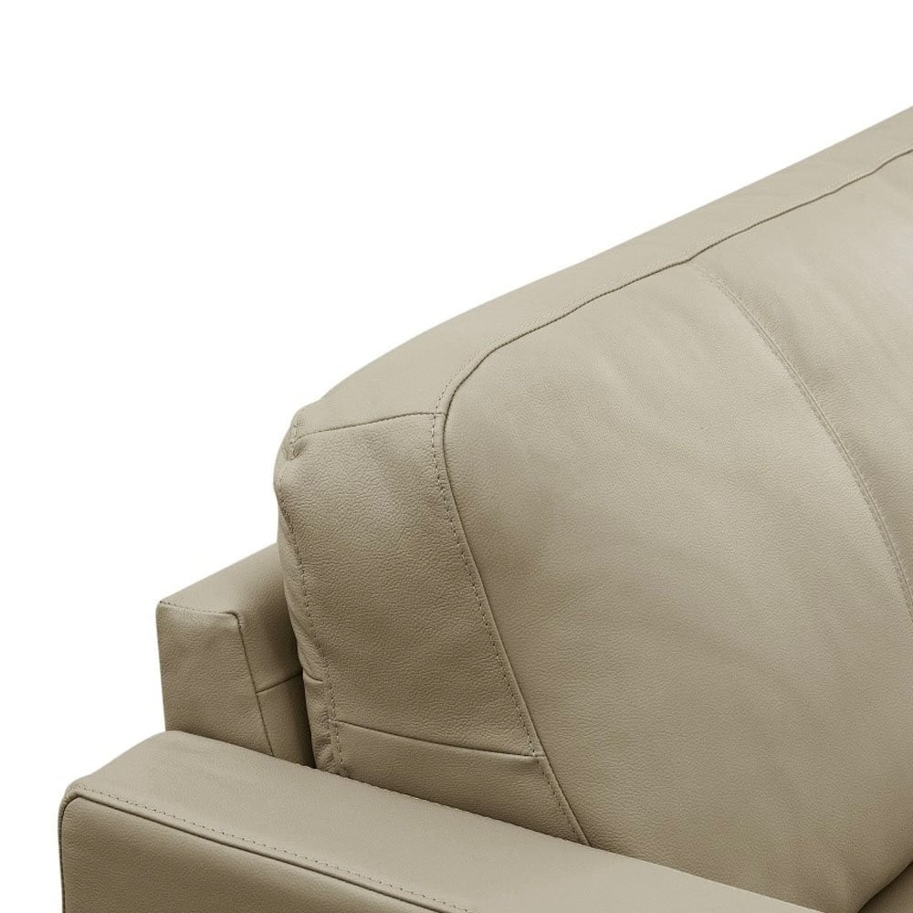 Sofá com Chaise Rômulo 3 Módulos Revestido em Couro Estrutura Madeira de Lei Eucalipto Design Artesanal