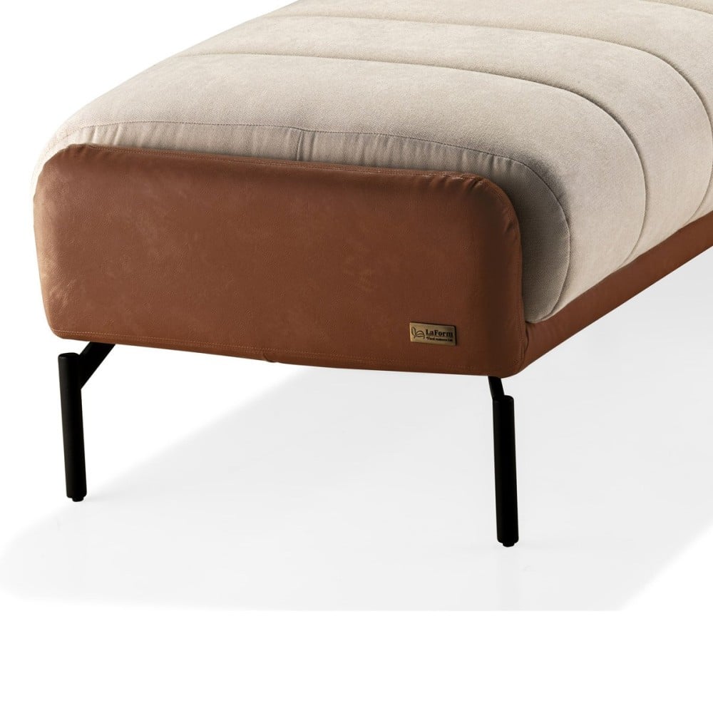 Recamier Deloire Composê Estofado com Detalhe em Matelassê Pés em Alumínio