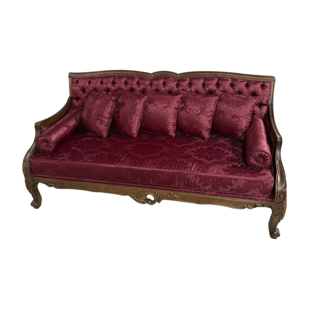 Sofa Ingles em Capitone com Pinturas e Tecidos Personalizados