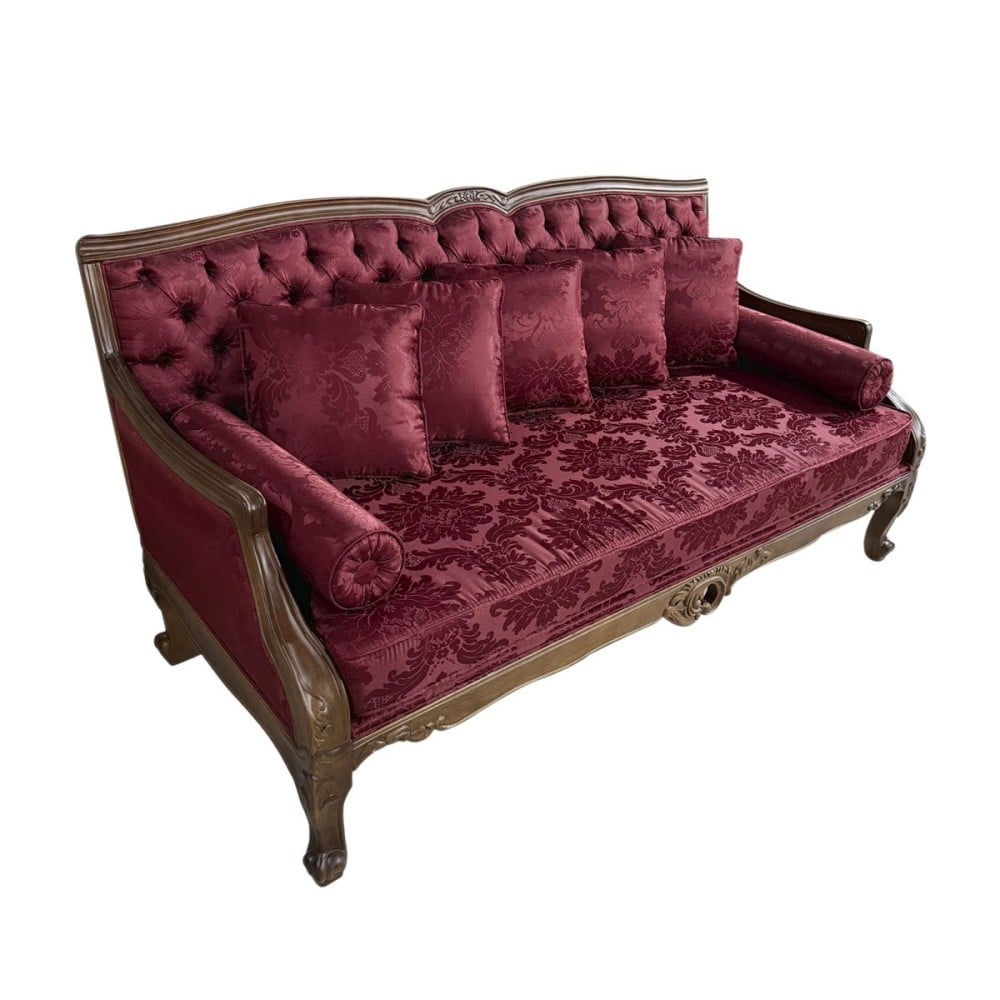 Sofa Ingles em Capitone com Pinturas e Tecidos Personalizados