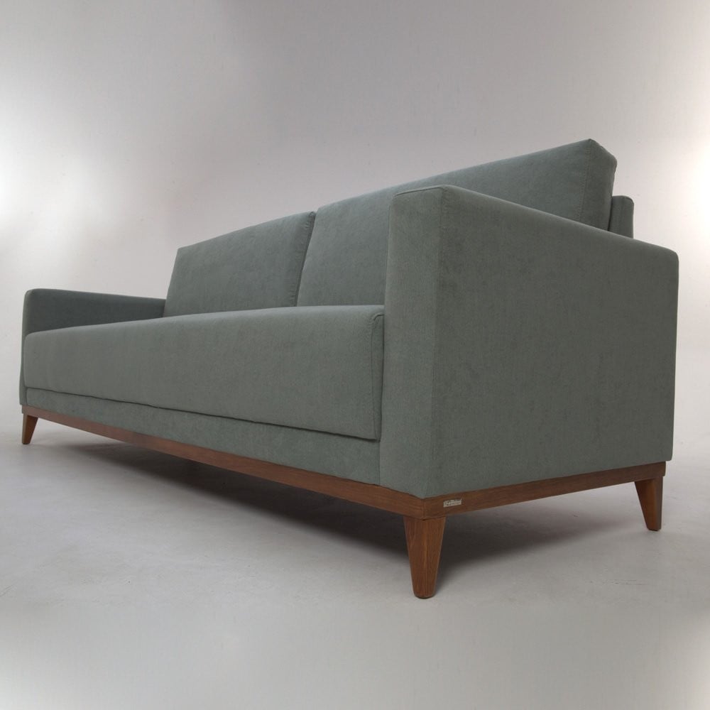Sofá Morrigan 2 Lugares Almofadas Soltas Estrutura Madeira Eucalipto Design Exclusivo Acabamento Premium