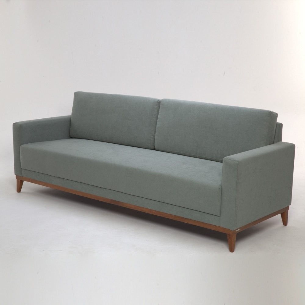 Sofá Morrigan 2 Lugares Almofadas Soltas Estrutura Madeira Eucalipto Design Exclusivo Acabamento Premium