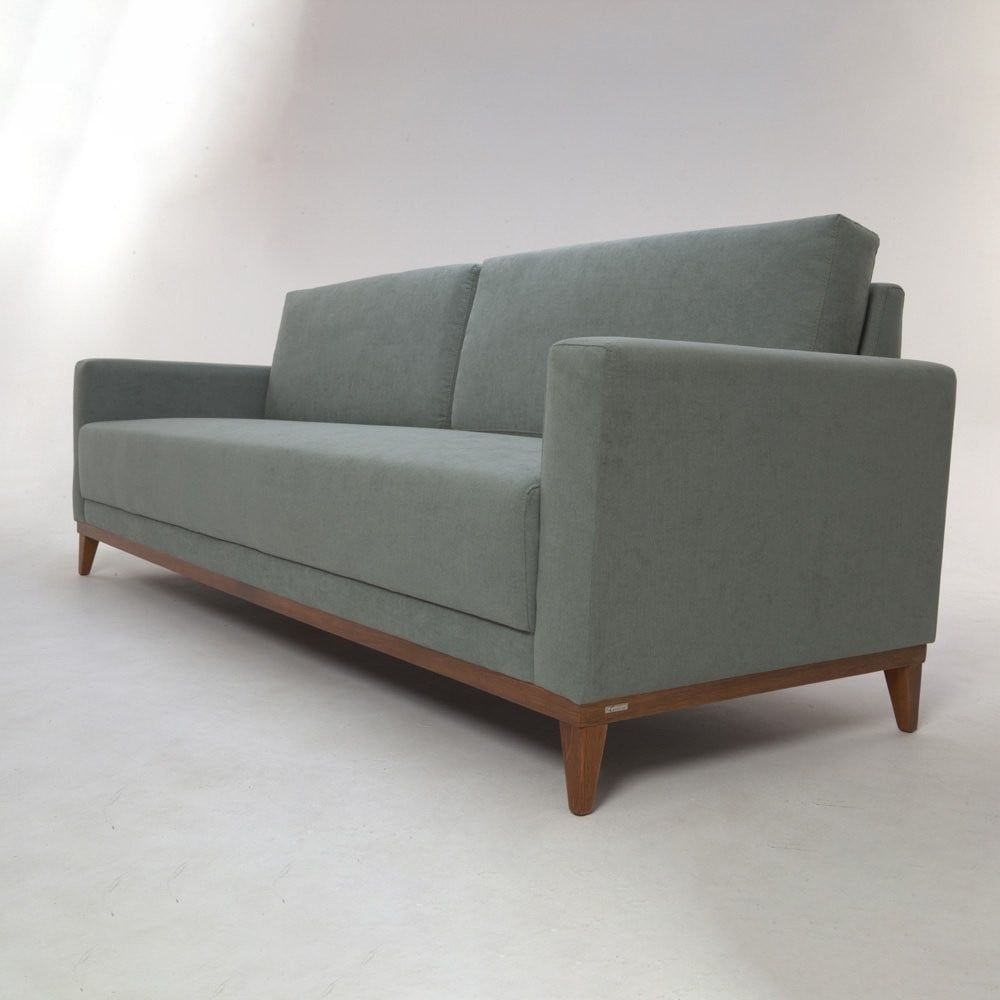Sofá Morrigan 2 Lugares Almofadas Soltas Estrutura Madeira Eucalipto Design Exclusivo Acabamento Premium