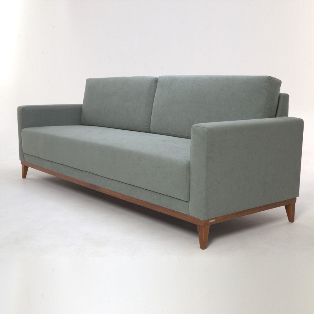 Sofá Morrigan 2 Lugares Almofadas Soltas Estrutura Madeira Eucalipto Design Exclusivo Acabamento Premium