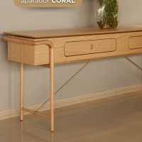 Aparador Coral Laminado com 2 Gavetas Pés em Madeira de Manejo e Travas em Metal Design by Alan Mantovani