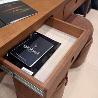 Aparador Coral Laminado com 2 Gavetas Pés em Madeira de Manejo e Travas em Metal Design by Alan Mantovani