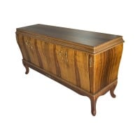Balcão Buffet Regência 4 Portas Madeira Maciça Marchetaria Design Clássico