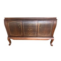 Balcão Regência Madeira Maciça Marchetaria Design Clássico
