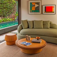 Banco Eurus Estrutura em Madeira Maciça Design by Asa Design Studio