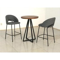 Banqueta Deander Estofada Estrutura Aço Carbono Pintura Eletrostática Design Moderno