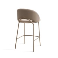 Banqueta Deander Estofada Estrutura Aço Carbono Pintura Eletrostática Design Moderno