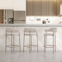 Banqueta Dheély Estofada Estrutura Aço Carbono Pintura Eletrostática Design Moderno