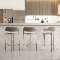 Banqueta Dheély Estofada Estrutura Aço Carbono Pintura Eletrostática Design Moderno