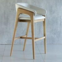 Banqueta Georgia Estofada Estrutura Madeira Liptus Design Sustentável