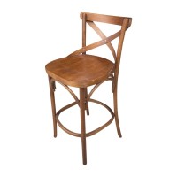 Banqueta X Madeira Maciça Design by Michael Thonet