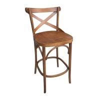 Banqueta X Madeira Maciça Design by Michael Thonet