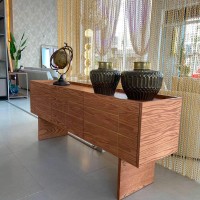 Buffet Pether II com Portas e Gavetas Tampo com Pintura Laca Estrutura Lâmina de Carvalho Design by Emerson Borges