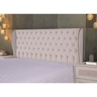 Cabeceira de Cama Melrose Estofada Detalhes em Capitonê e Tachas