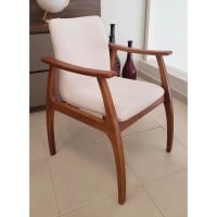 Cadeira Areta Estofado Anatômico Design Contemporâneo Design by Estúdio Casa A
