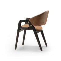 Cadeira Aurion Estofada Estrutura Madeira Maciça Design Premiado by Luiz Bossardi