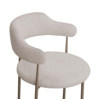 Cadeira Dheély Estofada Estrutura Aço Carbono Pintura Eletrostática Design Moderno