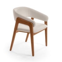 Cadeira Georgia Estofada Estrutura Madeira Liptus Design Sustentável