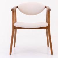 Cadeira Inari Estofada Estrutura Madeira Eucalipto Design Exclusivo Acabamento Premium