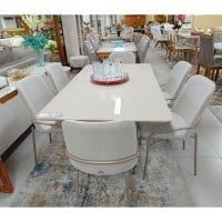 Cadeira Kiara Estofada Base Metal Pintura Eletrostática Design Moderno