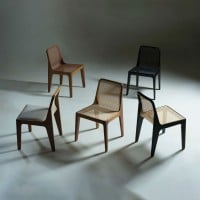 Cadeira Kysara Concha em Rattan Estrutura Madeira Maciça Design Premiado by Aciole Félix