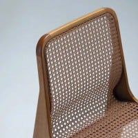 Cadeira Kysara Concha em Rattan Estrutura Madeira Maciça Design Premiado by Aciole Félix