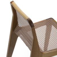 Cadeira Kysara Concha em Rattan Estrutura Madeira Maciça Design Premiado by Aciole Félix