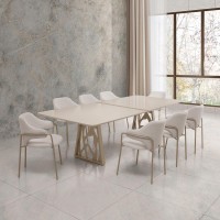 Cadeira Livinia Estofada Estrutura Aço Carbono Pintura Eletrostática Design Moderno