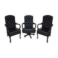 Cadeira Luxo Capitonê Design Clássico