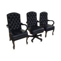 Cadeira Luxo Capitonê Design Clássico