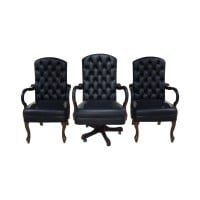 Cadeira Luxo Capitonê Design Clássico