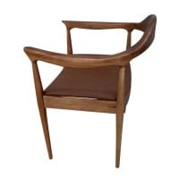 Cadeira The Chair Couro Legitimo designer Hans Wegner