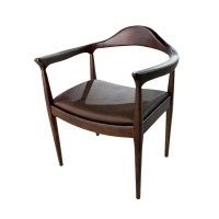 Cadeira The Chair Couro Legitimo designer Hans Wegner