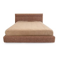 Cama Elysier Estofada com Cabeceira Gomada
