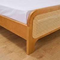 Cama Moara Palha Natural Estrutura Madeira Eucalipto