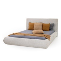 Cama Samantha Estofada Base Bipartida Estrutura Madeira Eucalipto Reflorestada