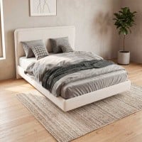 Cama Sonnay Estofada Cabeceira com Painel em Relevo
