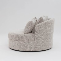 Chaise Hana Estofada com Almofadas Decorativas Base em Aço Pintura Epóxi Design Sustentável