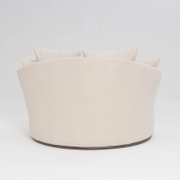 Chaise Hana Estofada com Almofadas Decorativas Base em Aço Pintura Epóxi Design Sustentável