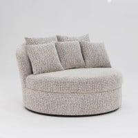 Chaise Hana Estofada com Almofadas Decorativas Base em Aço Pintura Epóxi Design Sustentável
