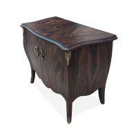 Cômoda Ravena com Portas Personalizado Madeira Maciça Detalhe em Marchetaria Design Clássico