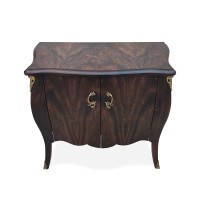 Cômoda Ravena com Portas Personalizado Madeira Maciça Detalhe em Marchetaria Design Clássico